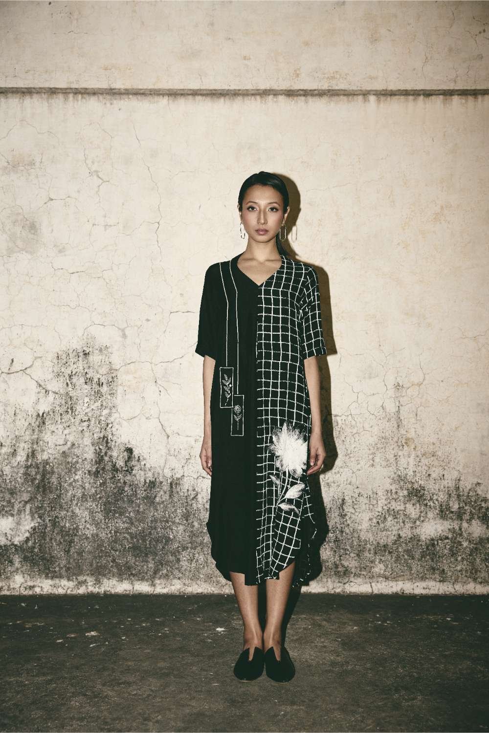 ATBW - AN Grid Bloom Kaftan