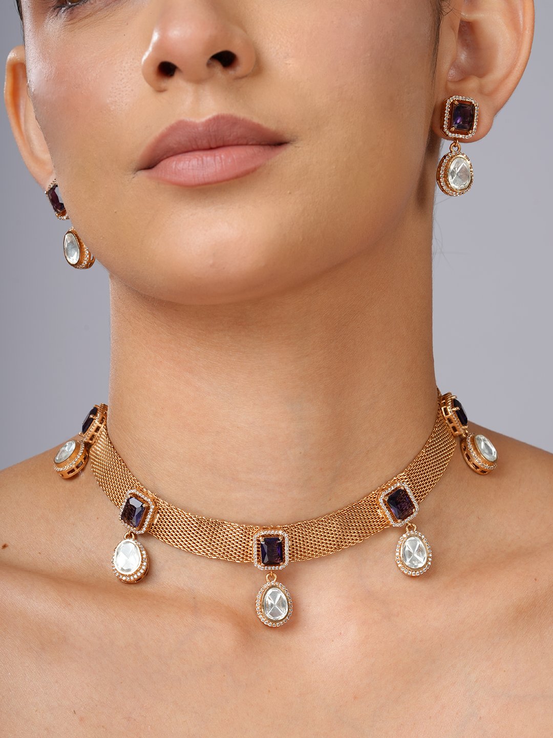 Midnight Mesh Necklace Set