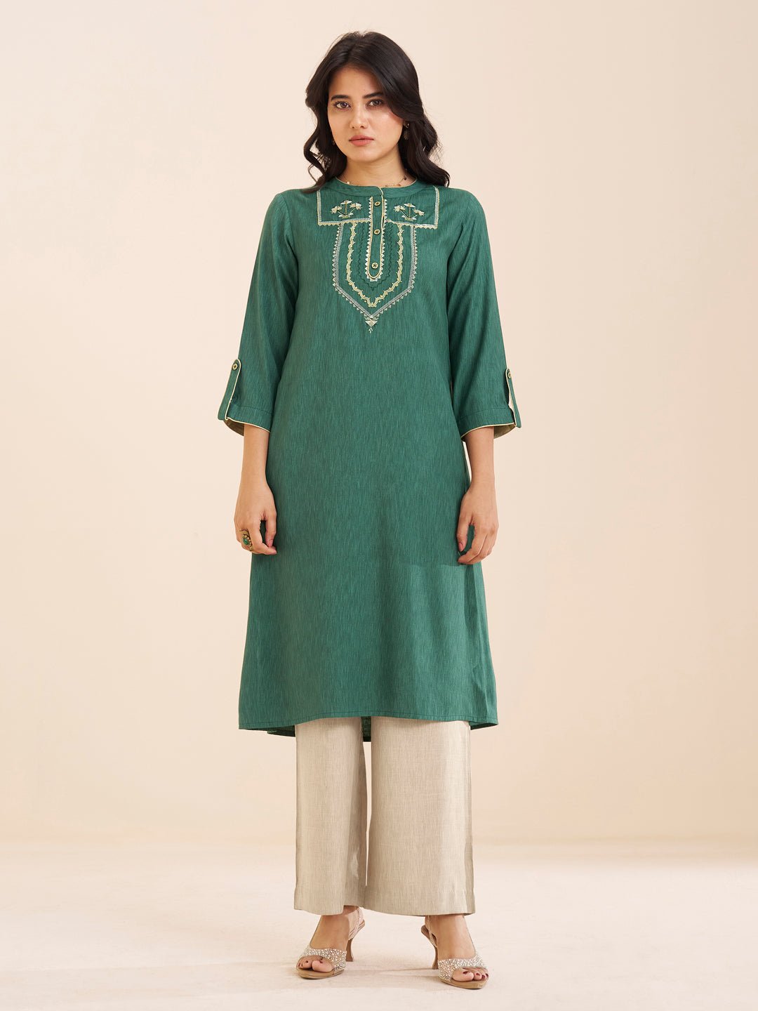 Classic Straight Viscose Blend Kurta