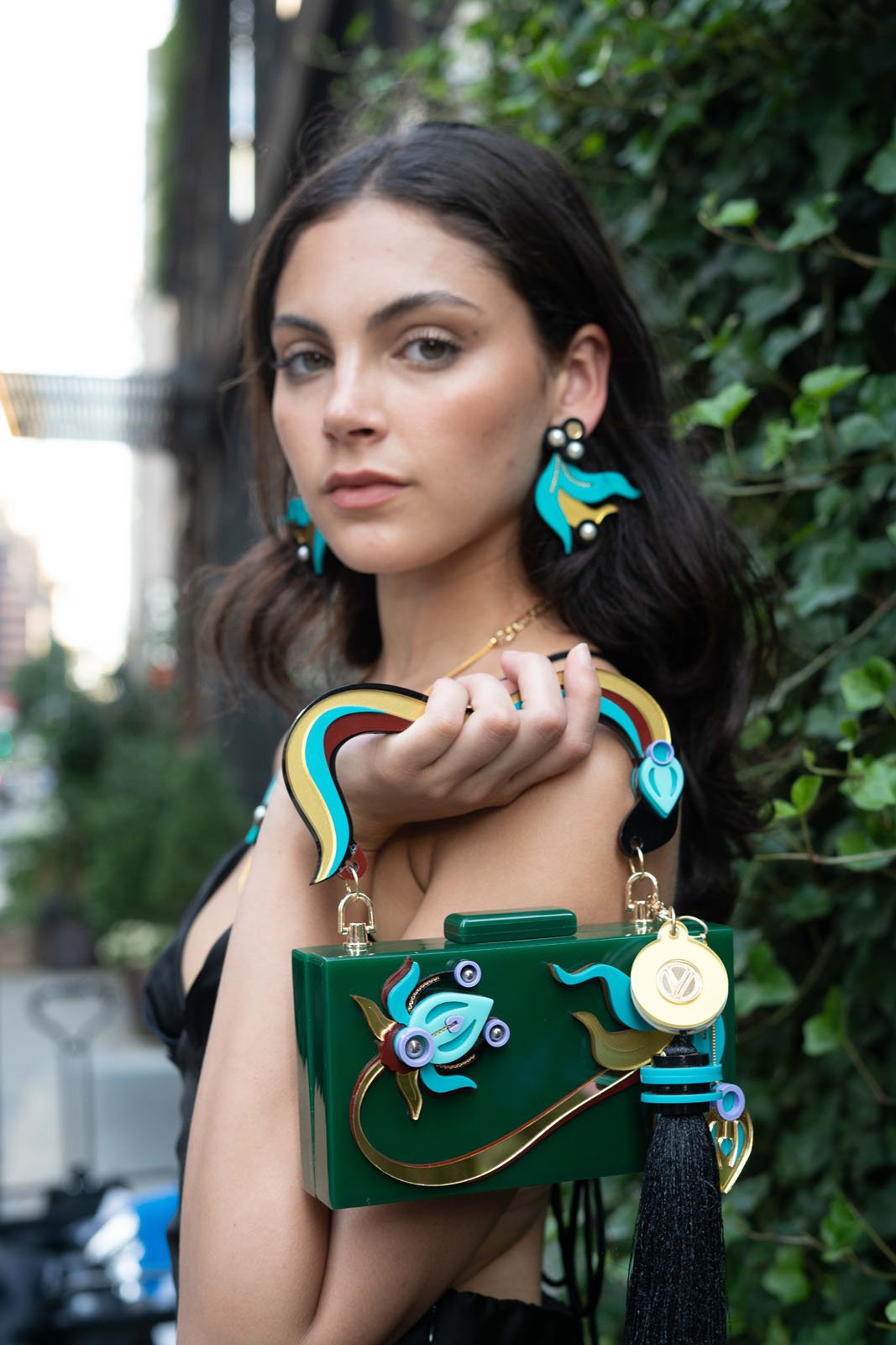 The Blue Peony Bag