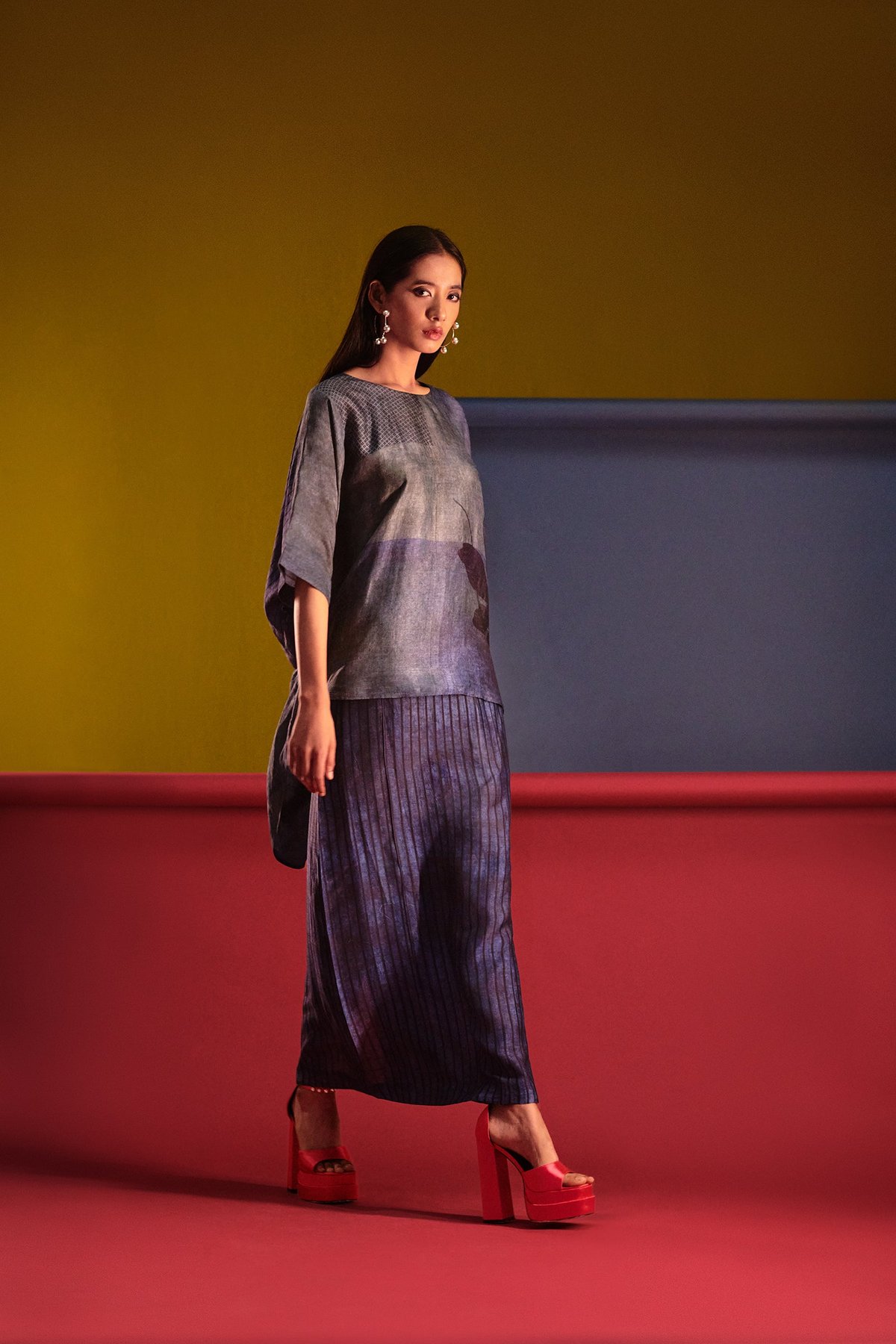 Array Bandhani Indigo Coord