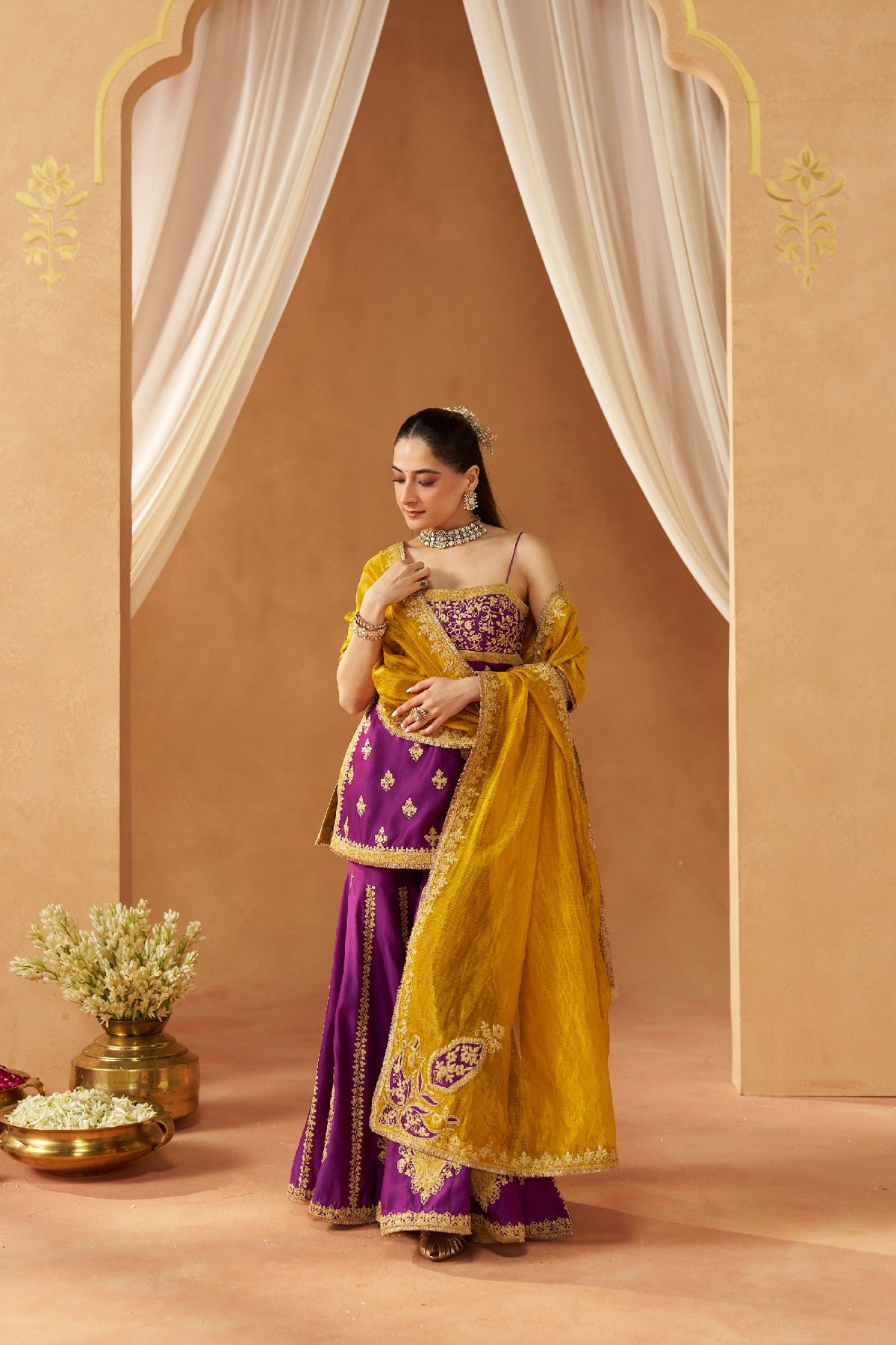 Fadiya Kurta with Sharara and Dupatta