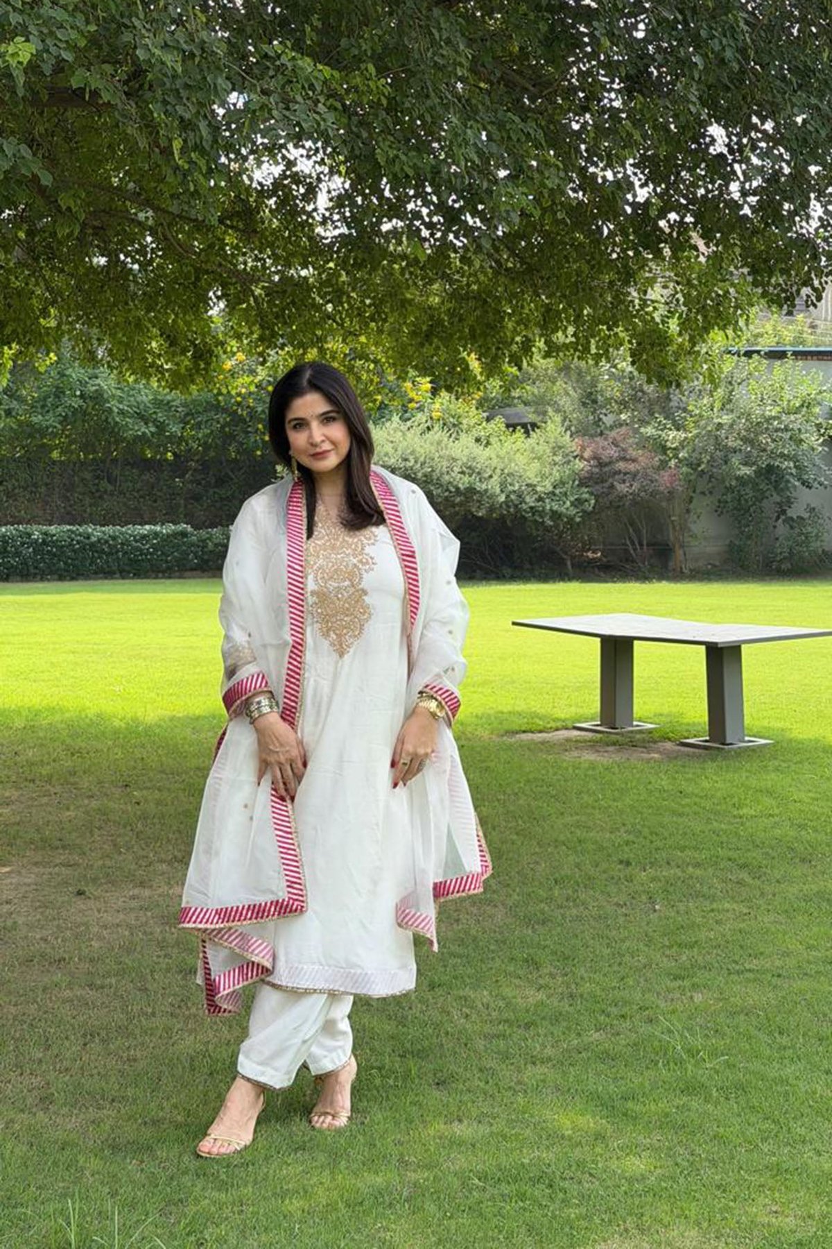 Hiba - Long Kaftan With Salwar And Dupatta