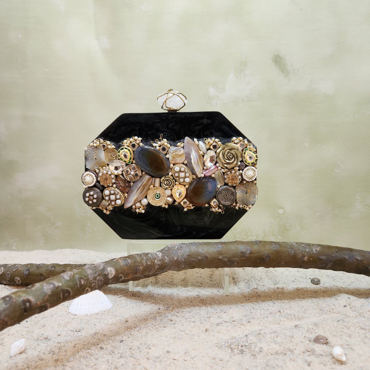 The Meena Mosaic Clutch