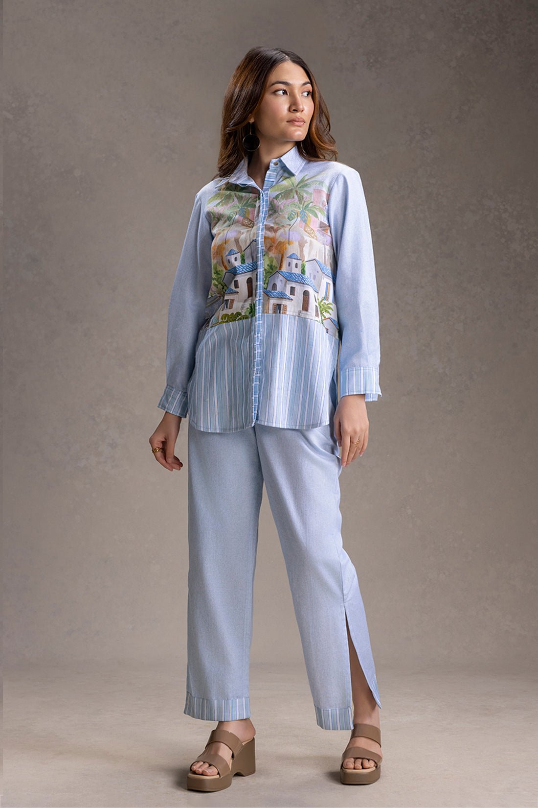 Reviera Printed Shirt And Pants