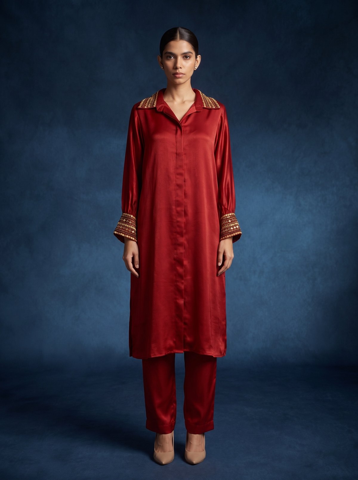 Red Crimson Co-ord Set