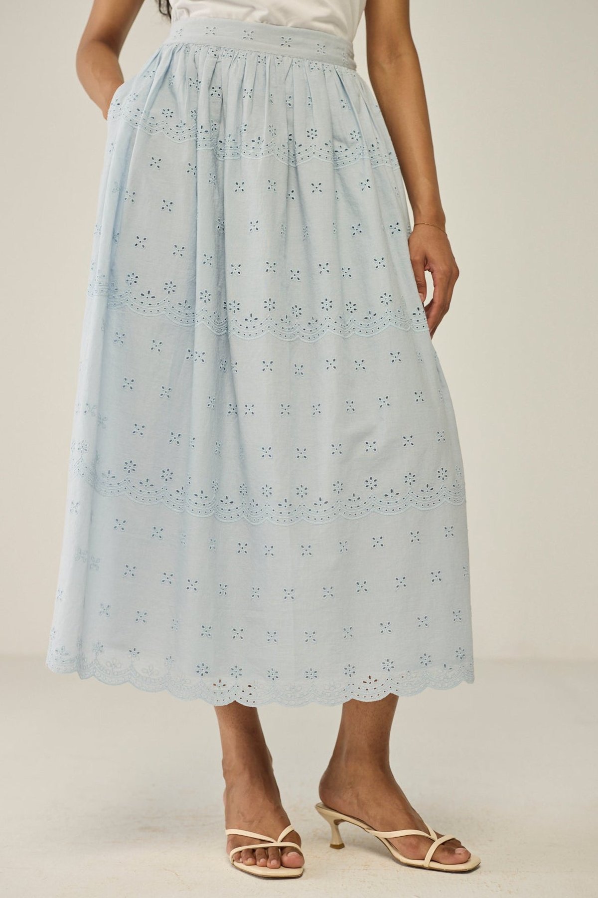 Blue Maxi Skirt