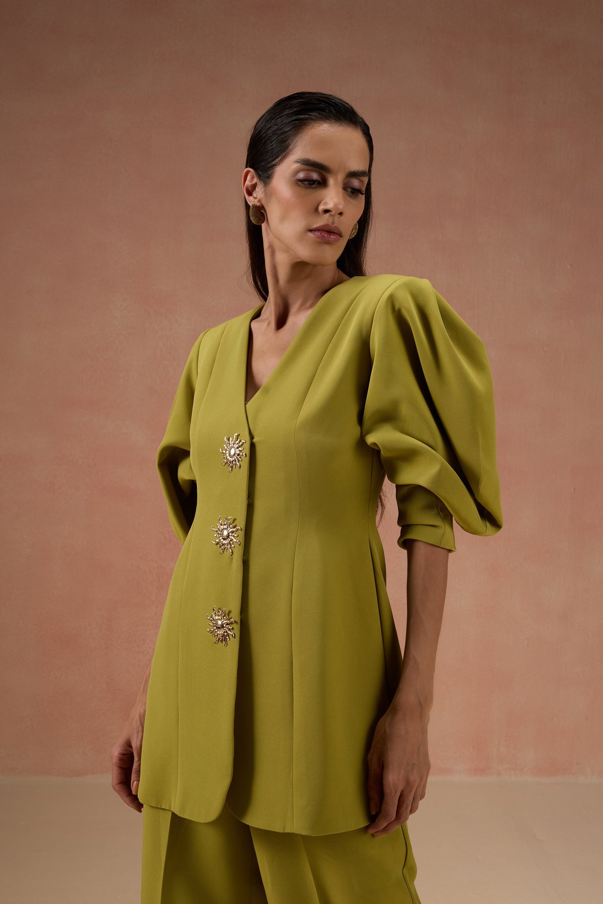 Olive Blazer Set