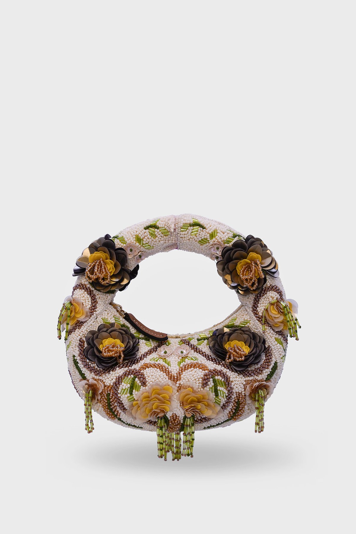 Golden Mirage Mini Beaded Bag