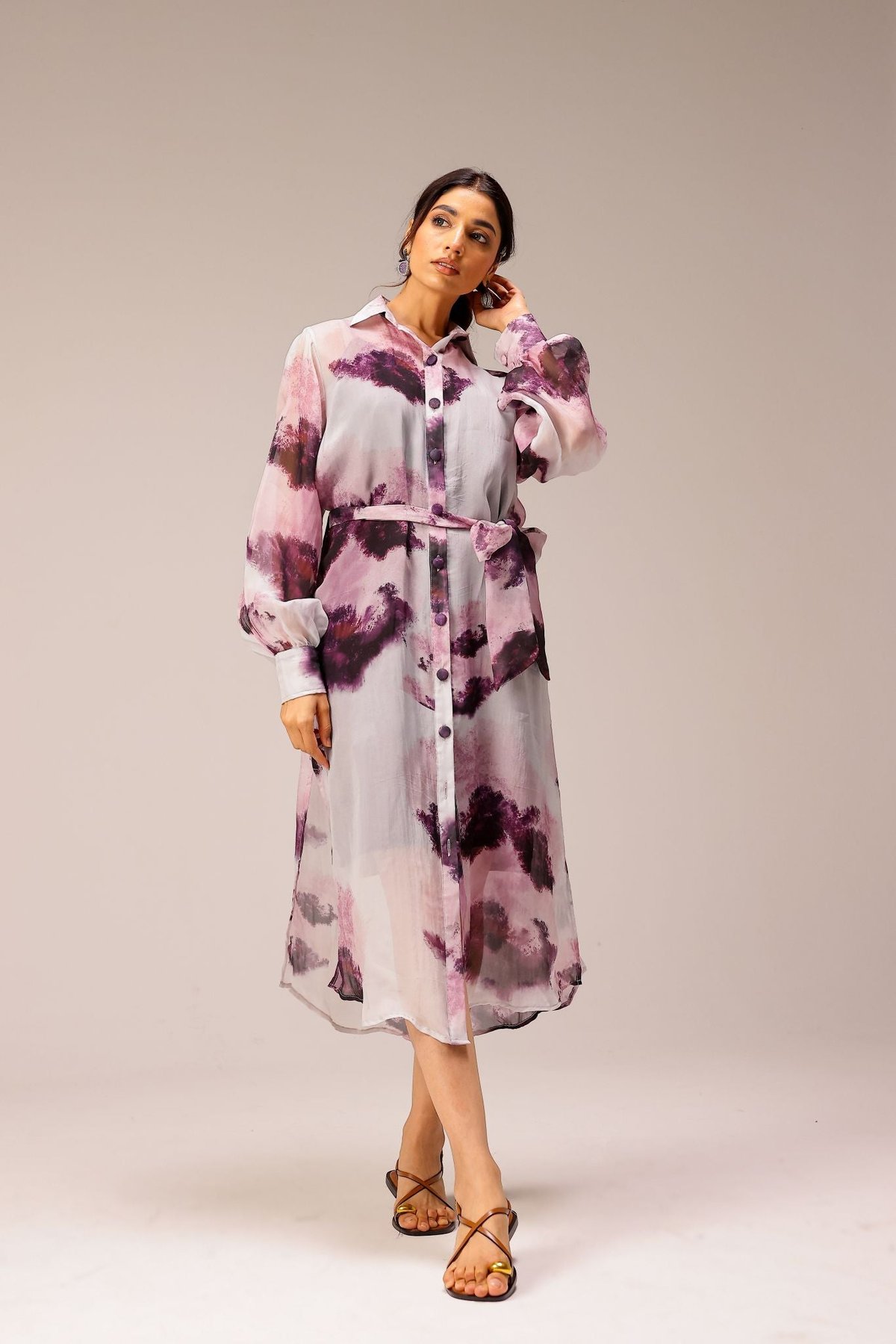 Mila Organza Shirt Dress