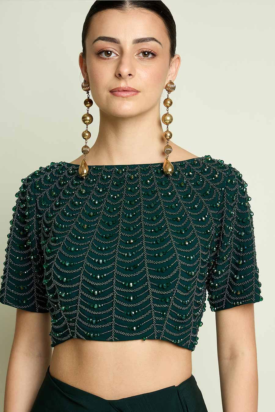 Emerald Crystal Blouse
