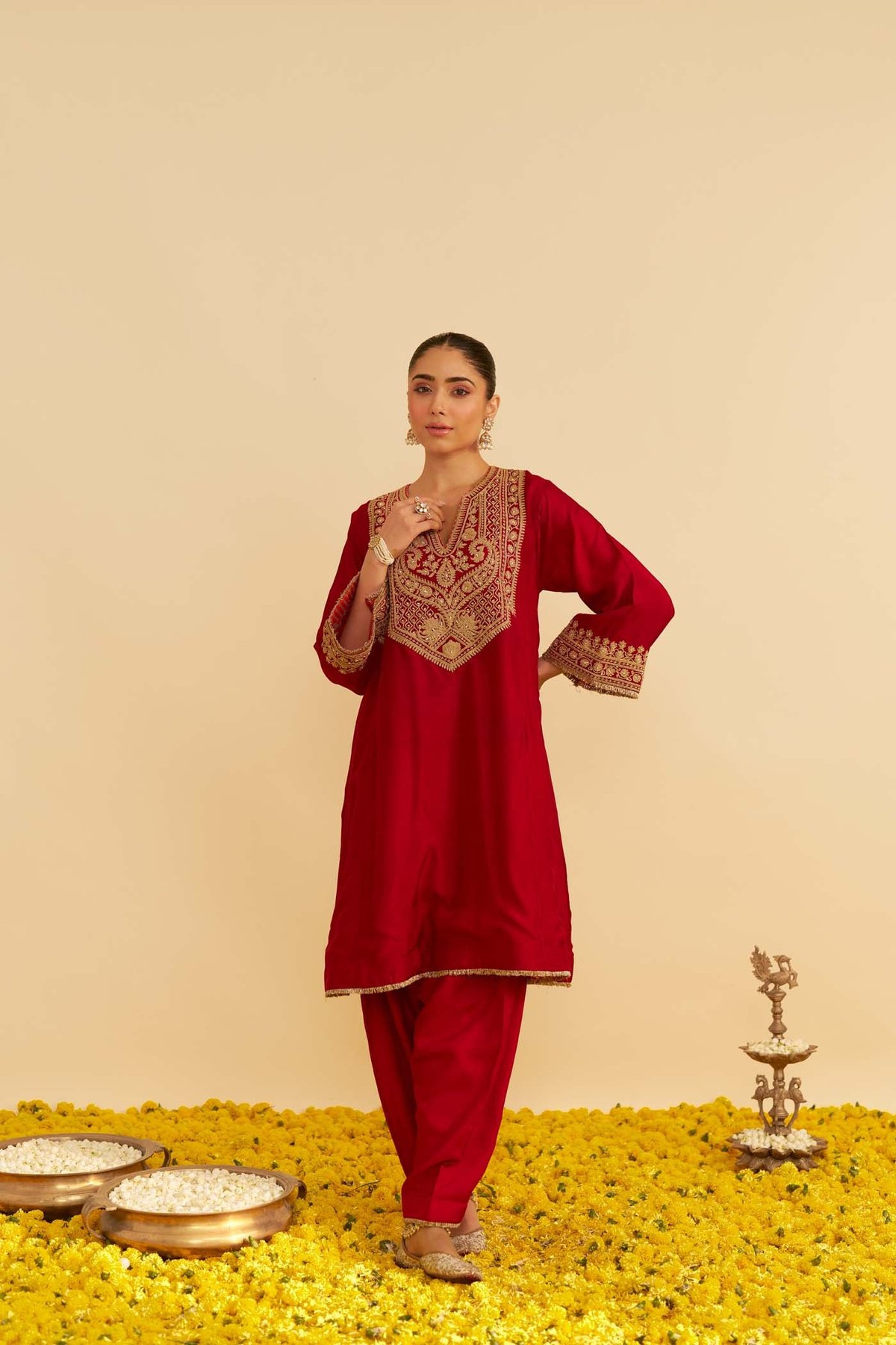 Mehza - Short Chauga With Salwar