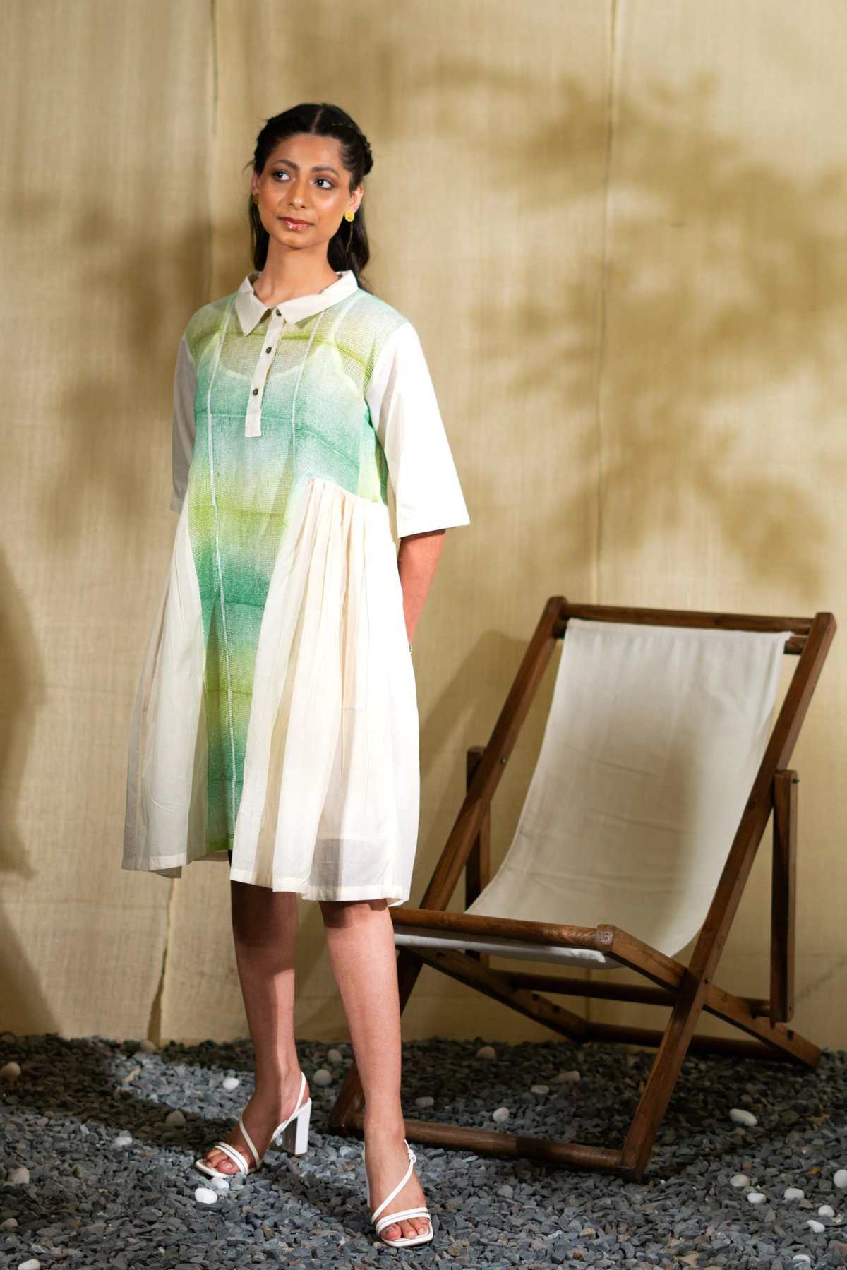 Limola Collar Dress With Slip