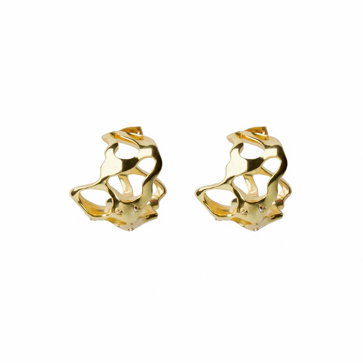 Bold Molten Hoops Gold
