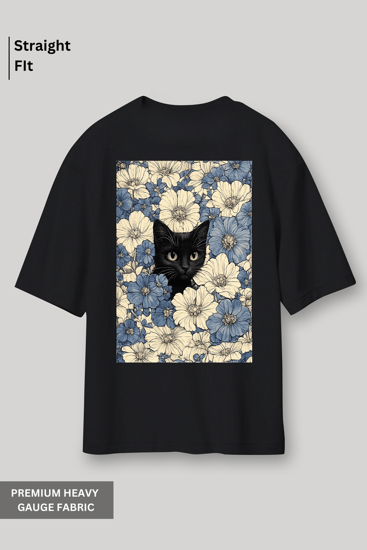 Blossom Cat Oversized T-Shirt