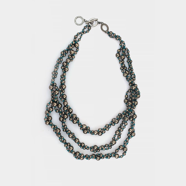 Twisted Bauble Bead Necklace