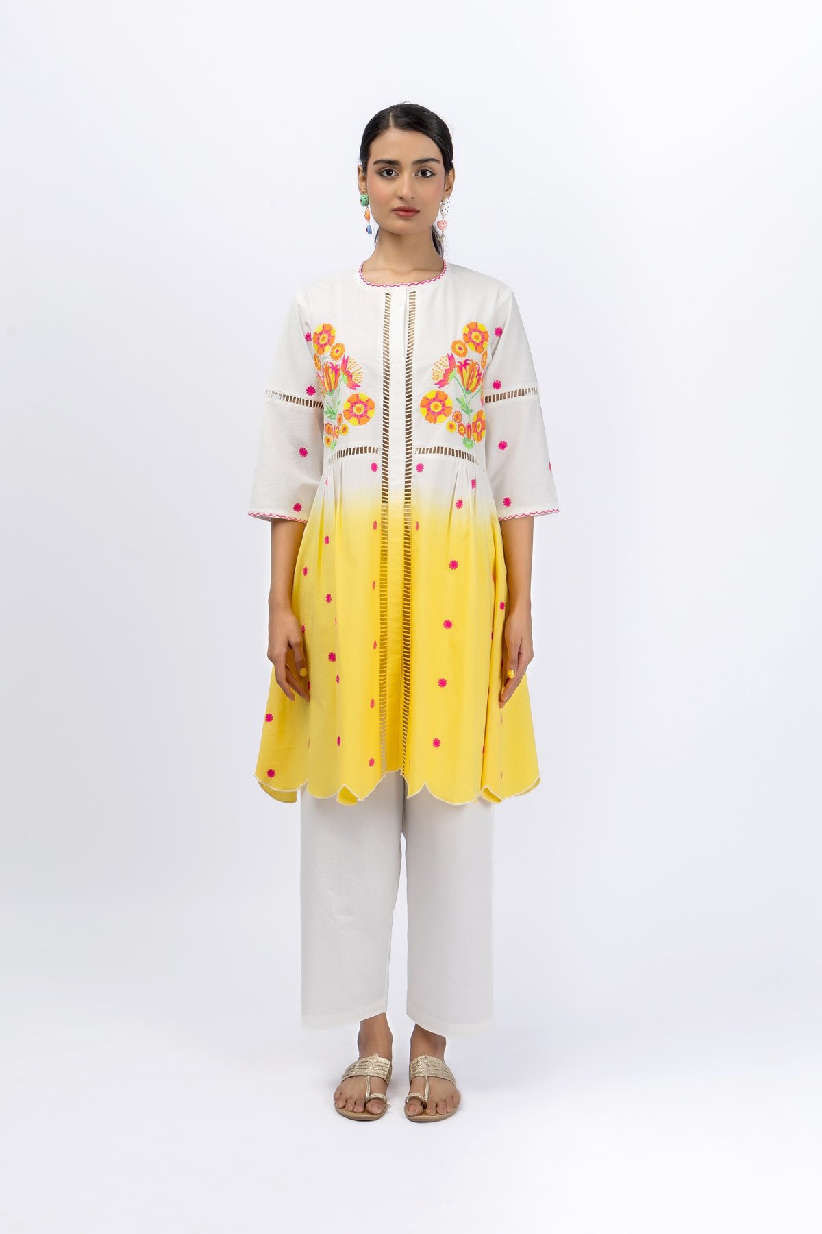 Marigold Festive Tye Dye Lace Co-Ord
