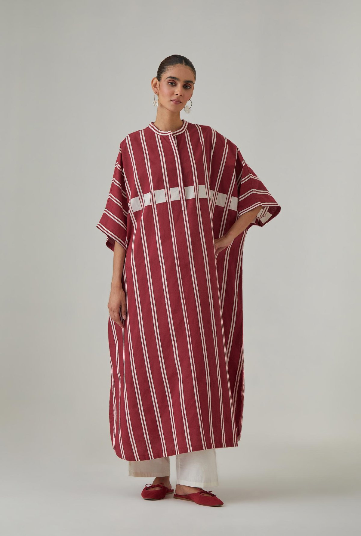 Hand Block Printed Kaftan & Pants