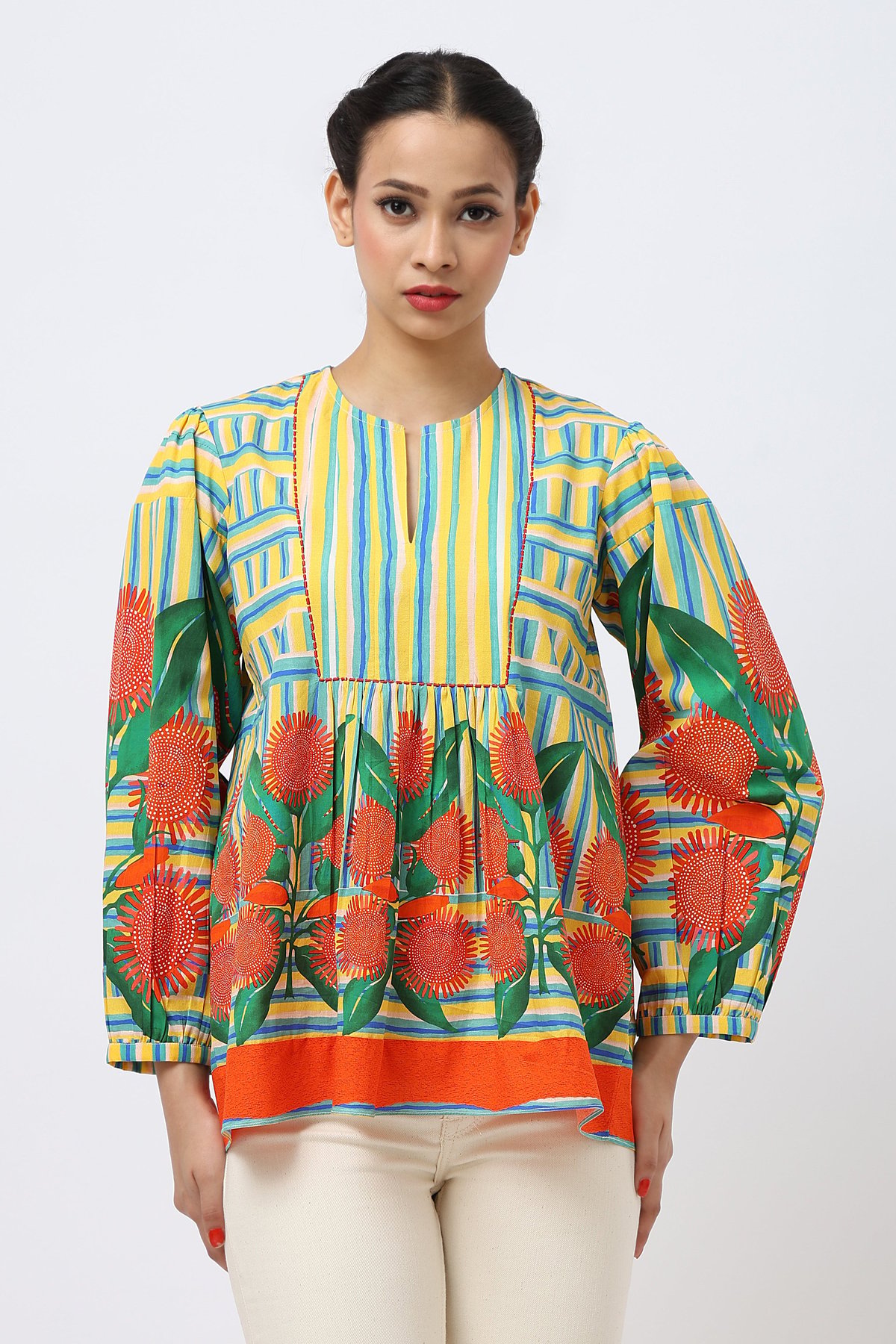 Summer Sunflowers Top