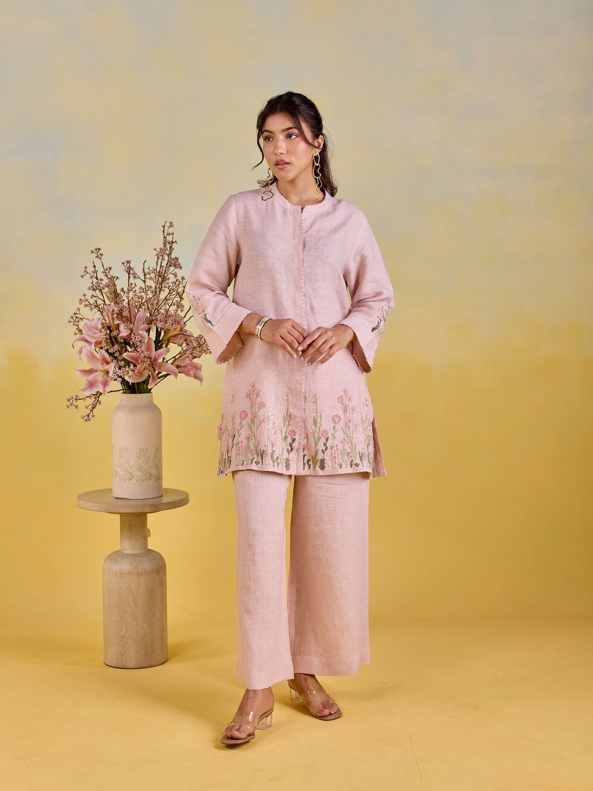 Blush pink garden co-ord