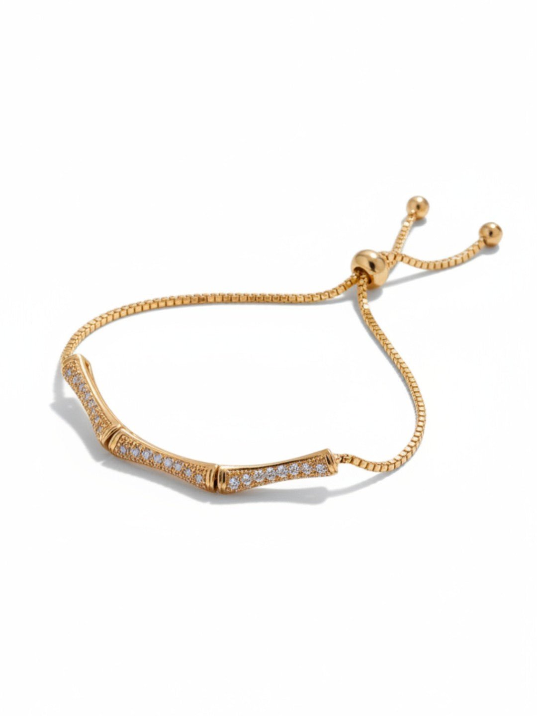 Atmospheric Golden Bamboo Bracelet