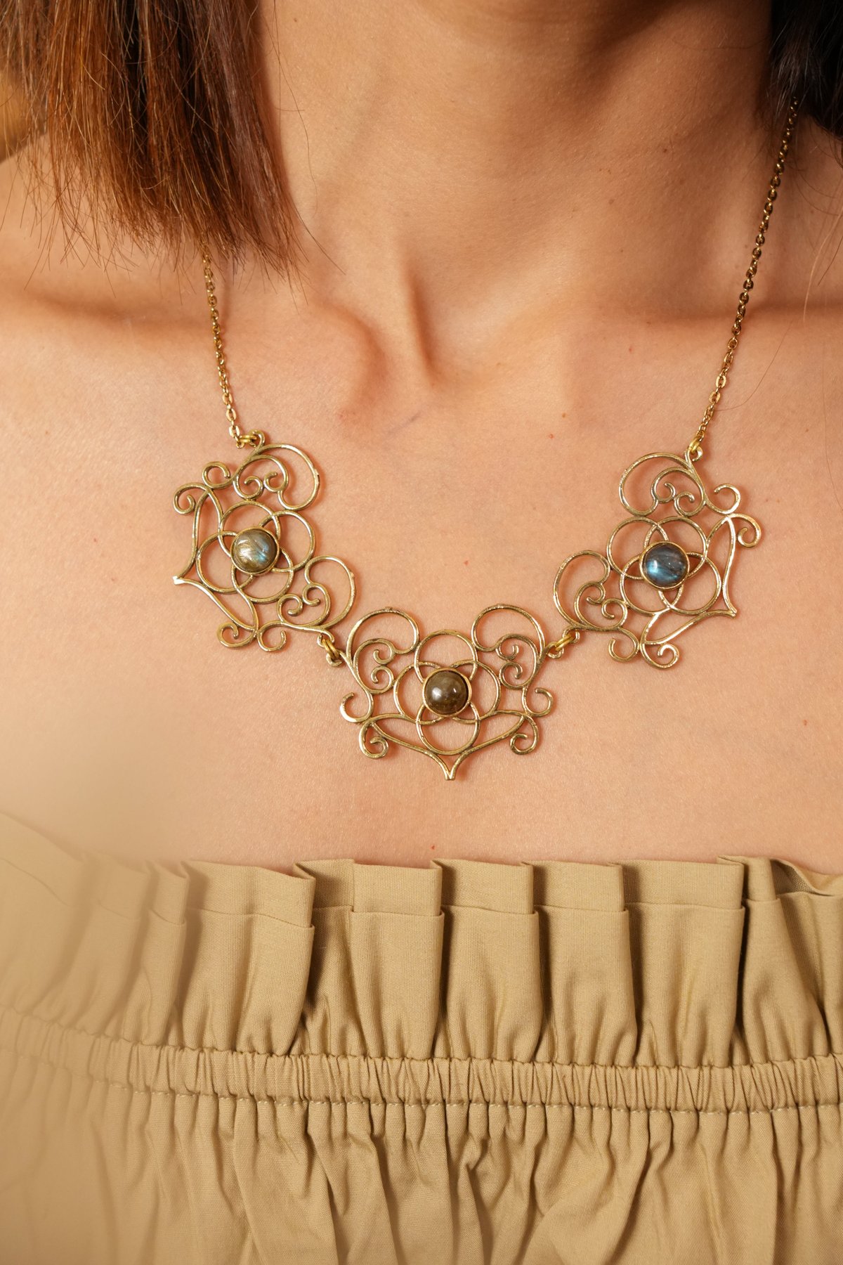 Goddess Mandala Labradorite Necklace