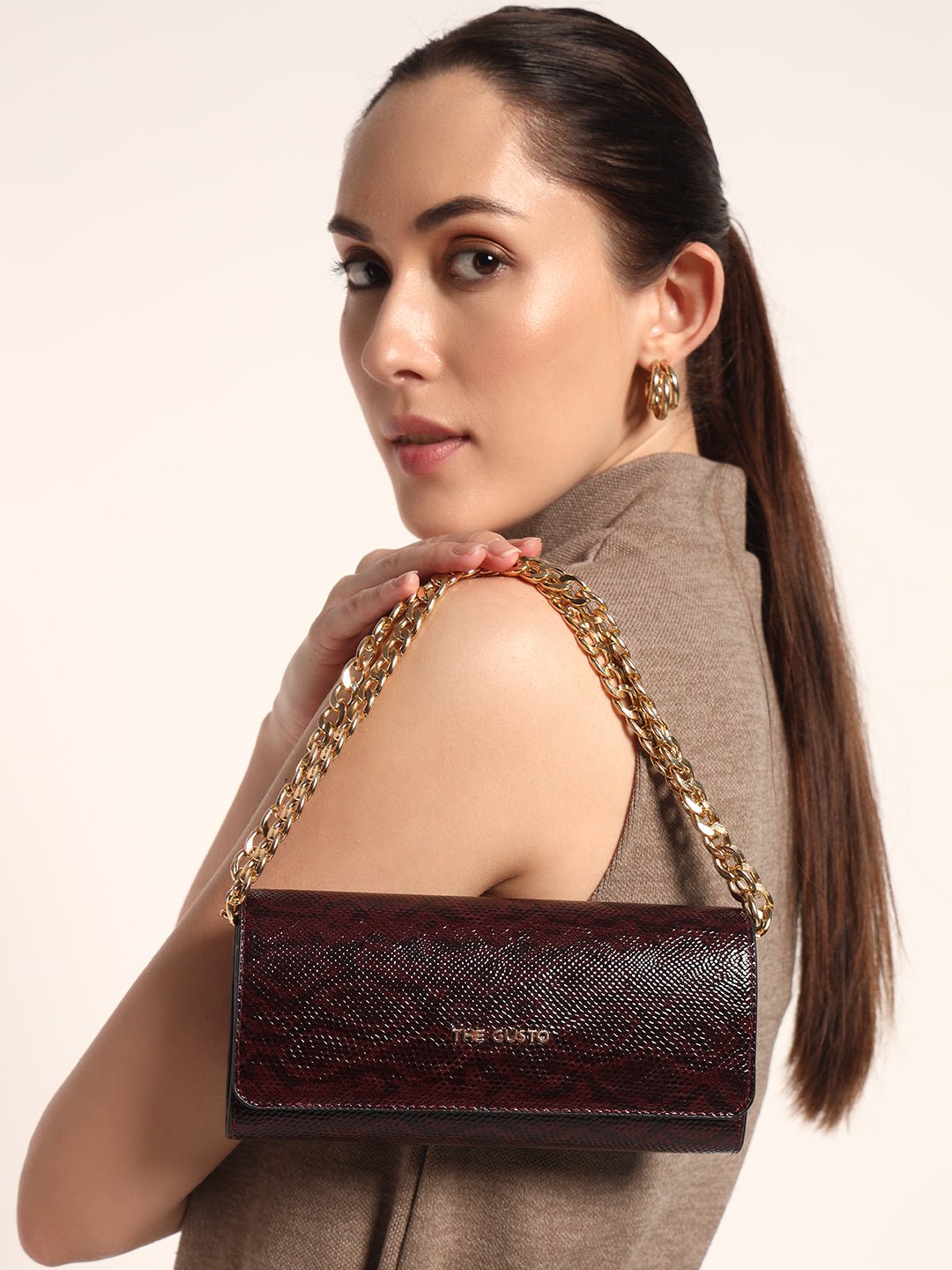 Zeena Wallet Sling Wine