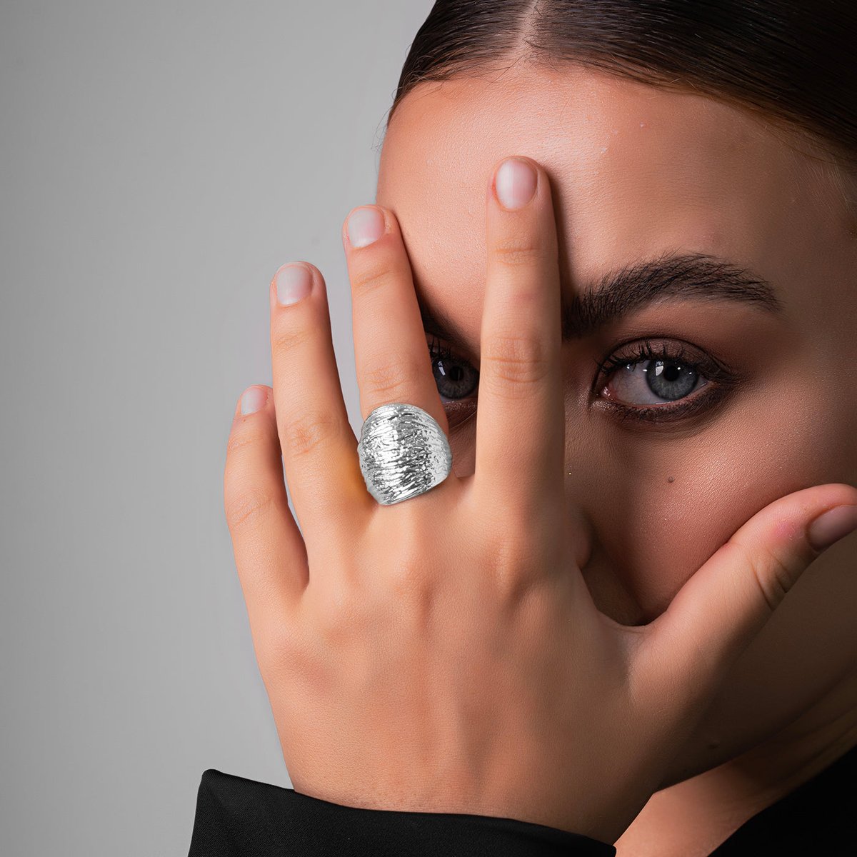 Oak Ring Silver