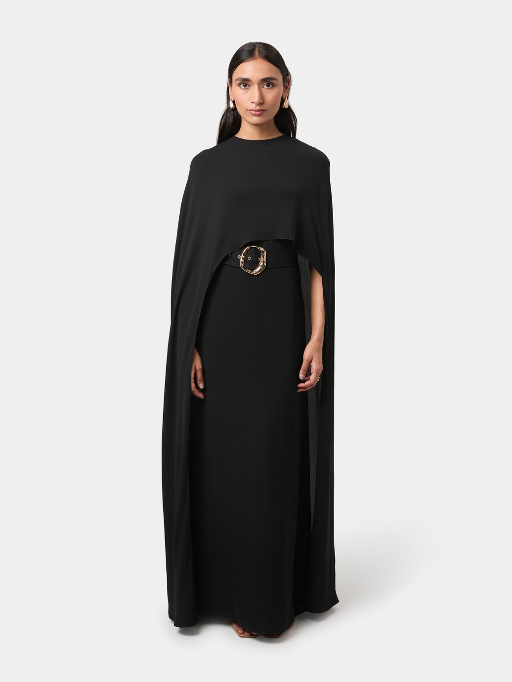 Alaia Draped Overlay Gown