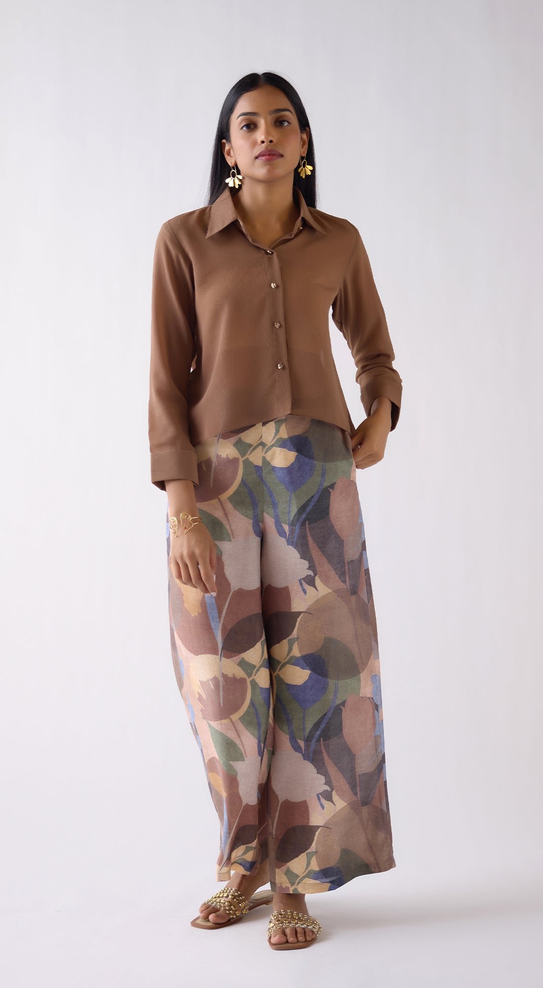 Textured Chiffon Shirt