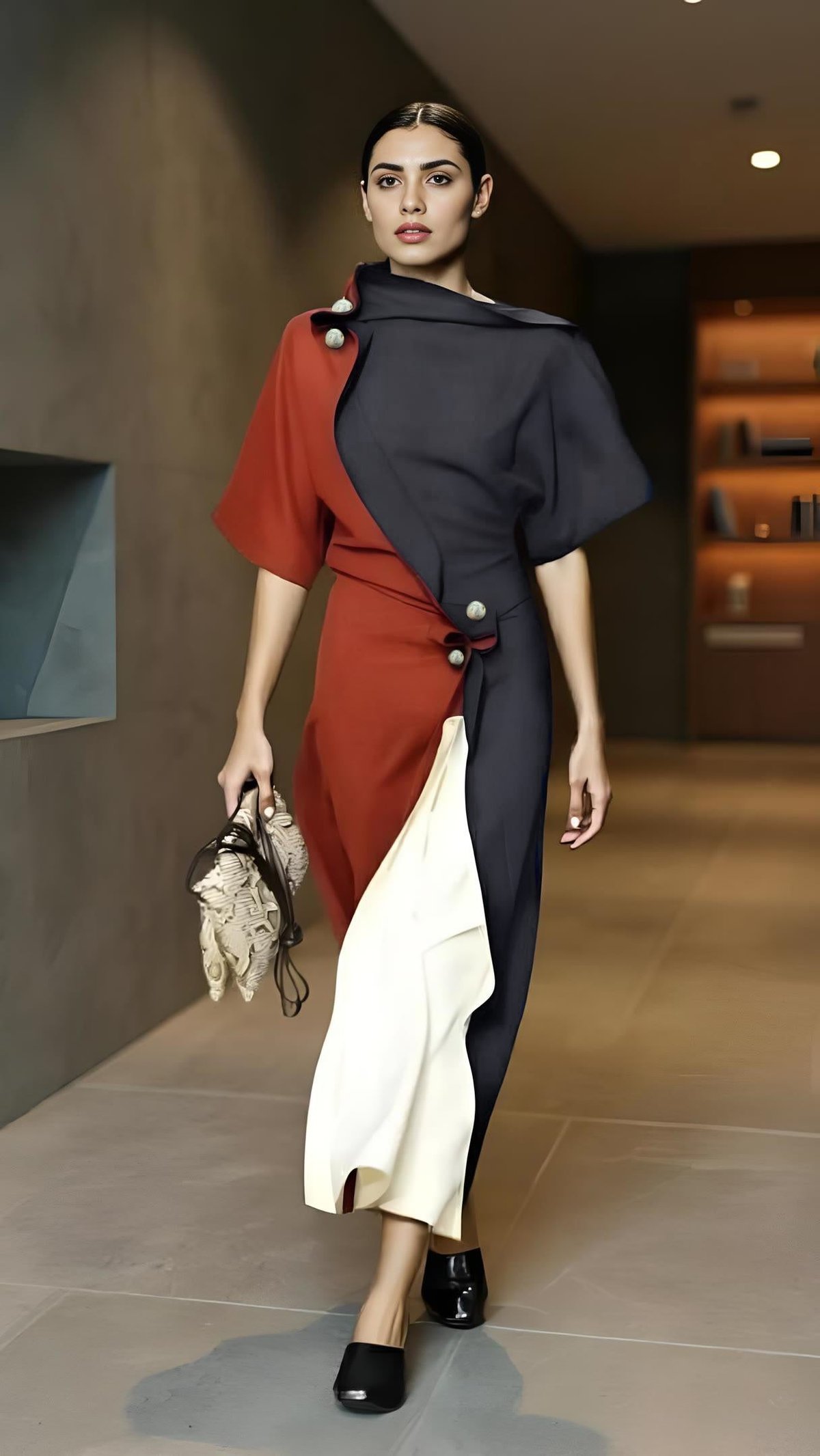 Colorblock Midi
