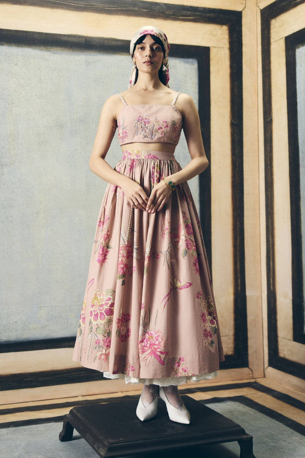 Alina skirt set - CHALK