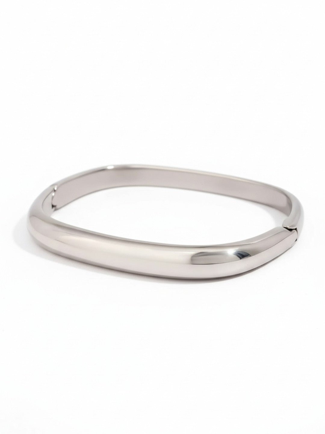 Buckle Steel Silver Bracelet