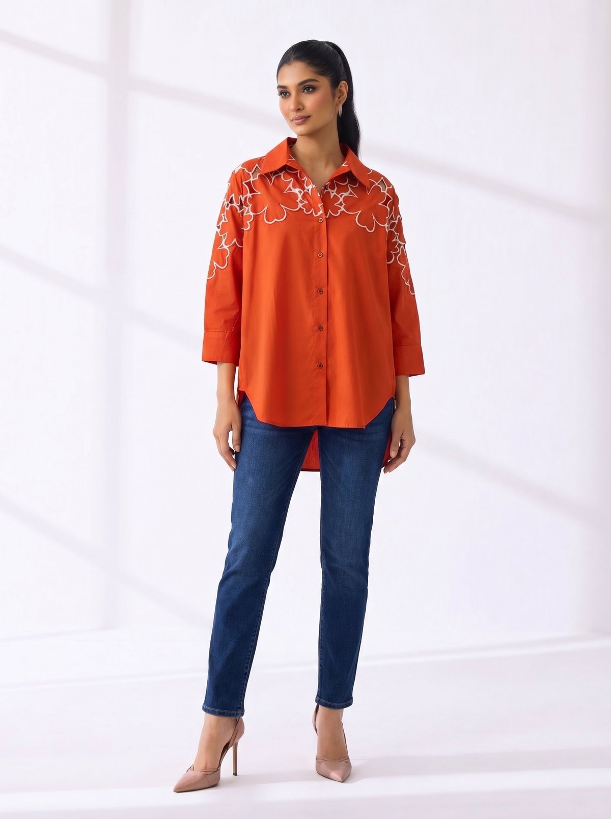 Amaryllis Applique Shirt