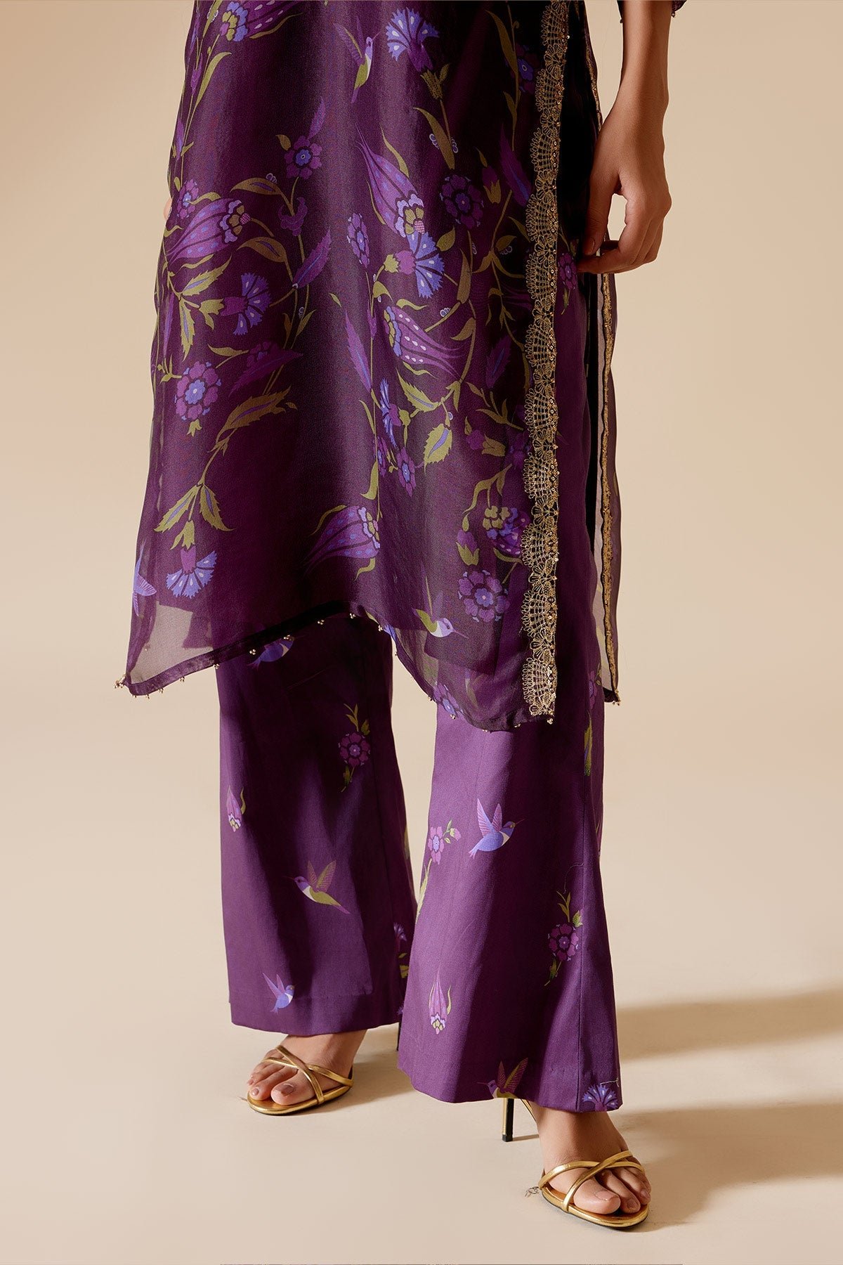 Sitara - Purple Print Pant