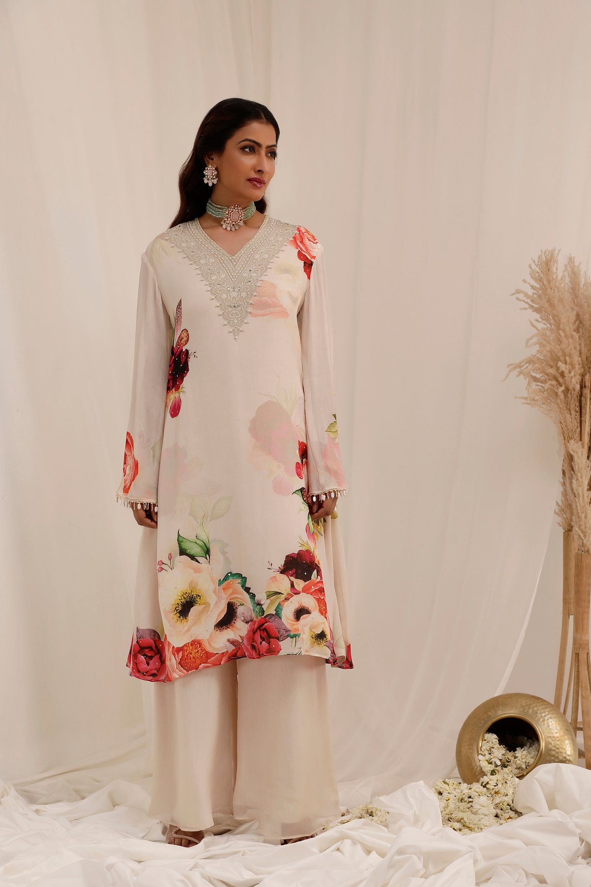Gul Dasta A-line kurta set