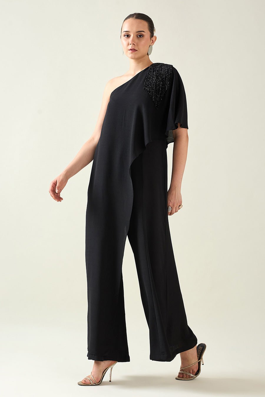 Crystal Drape Jumpsuit