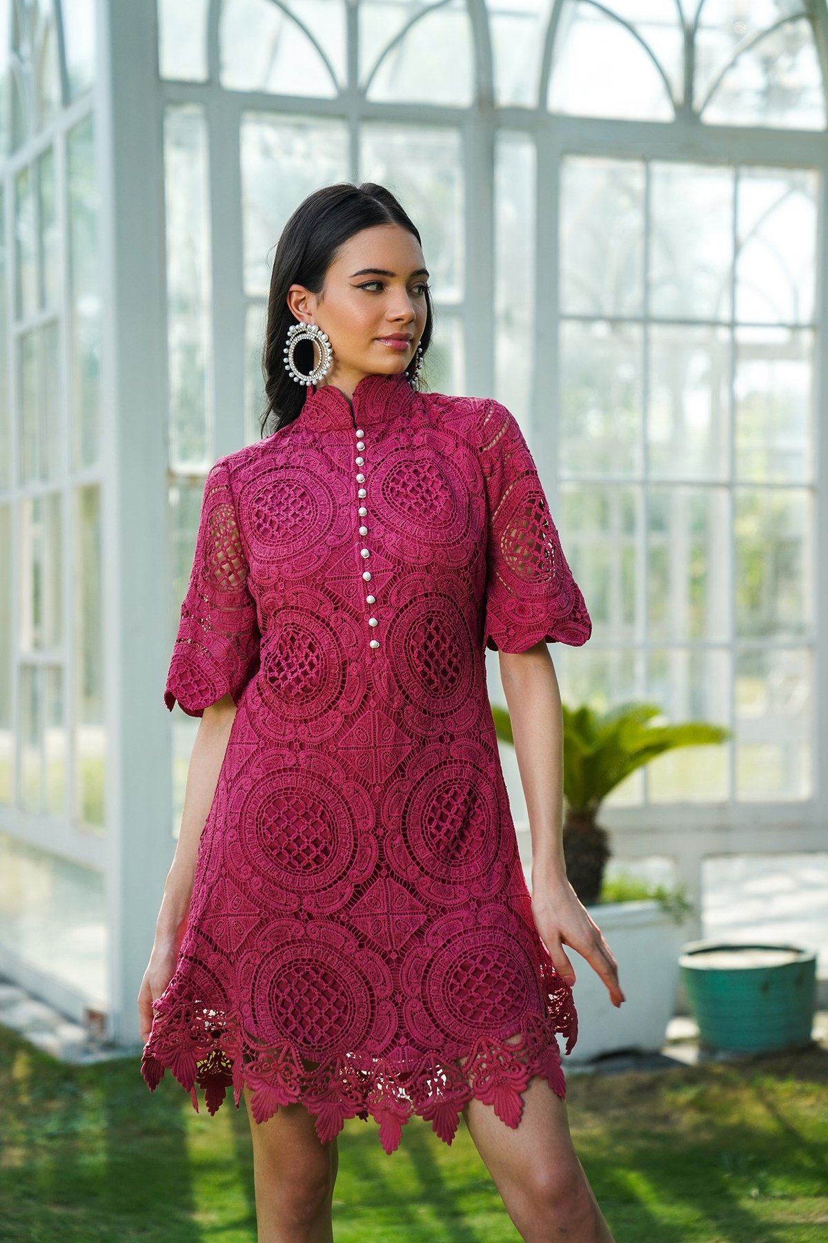 Beautiful And Sweet Dress- Flirty Rose