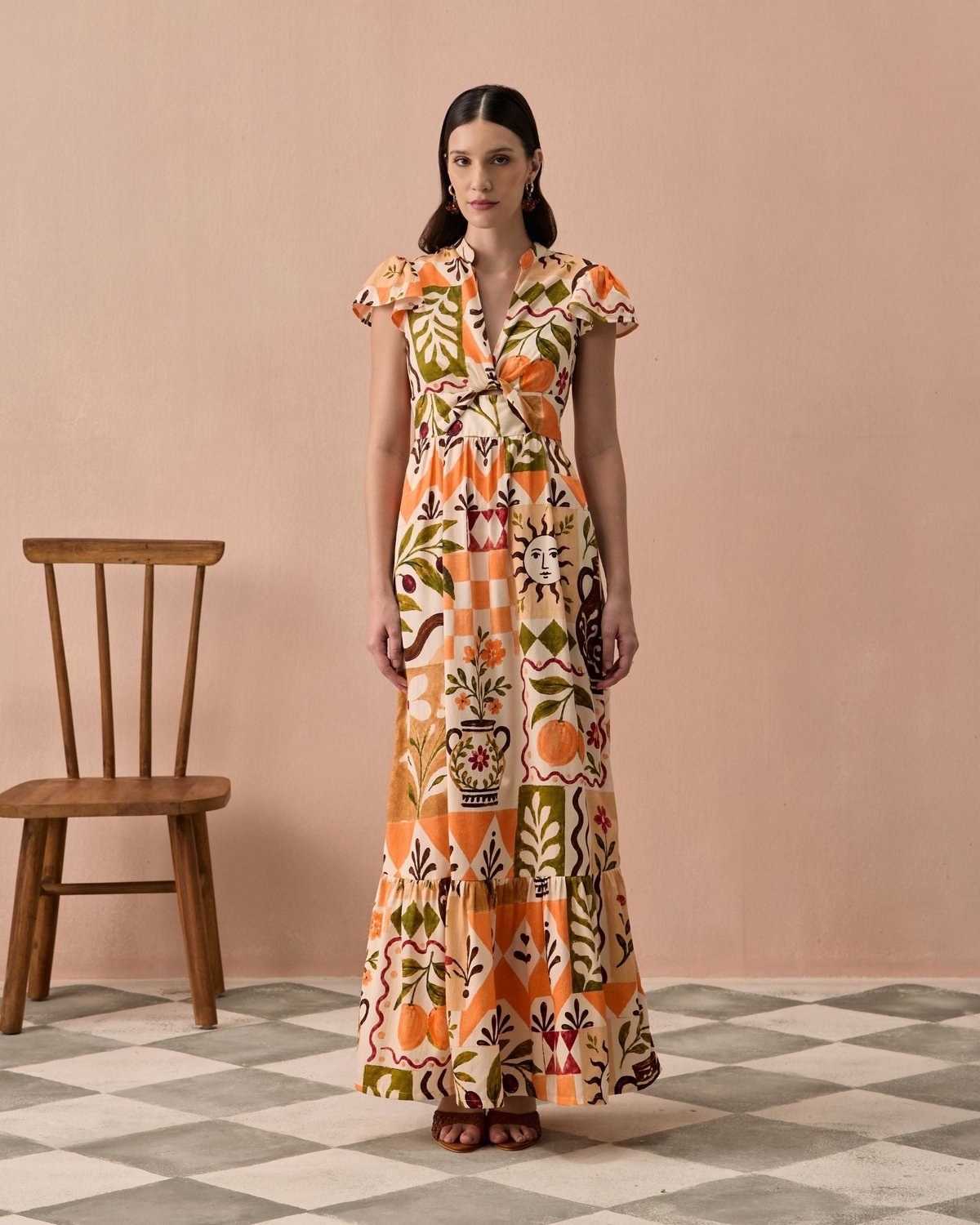 Terracotta Frida Maxi Dress