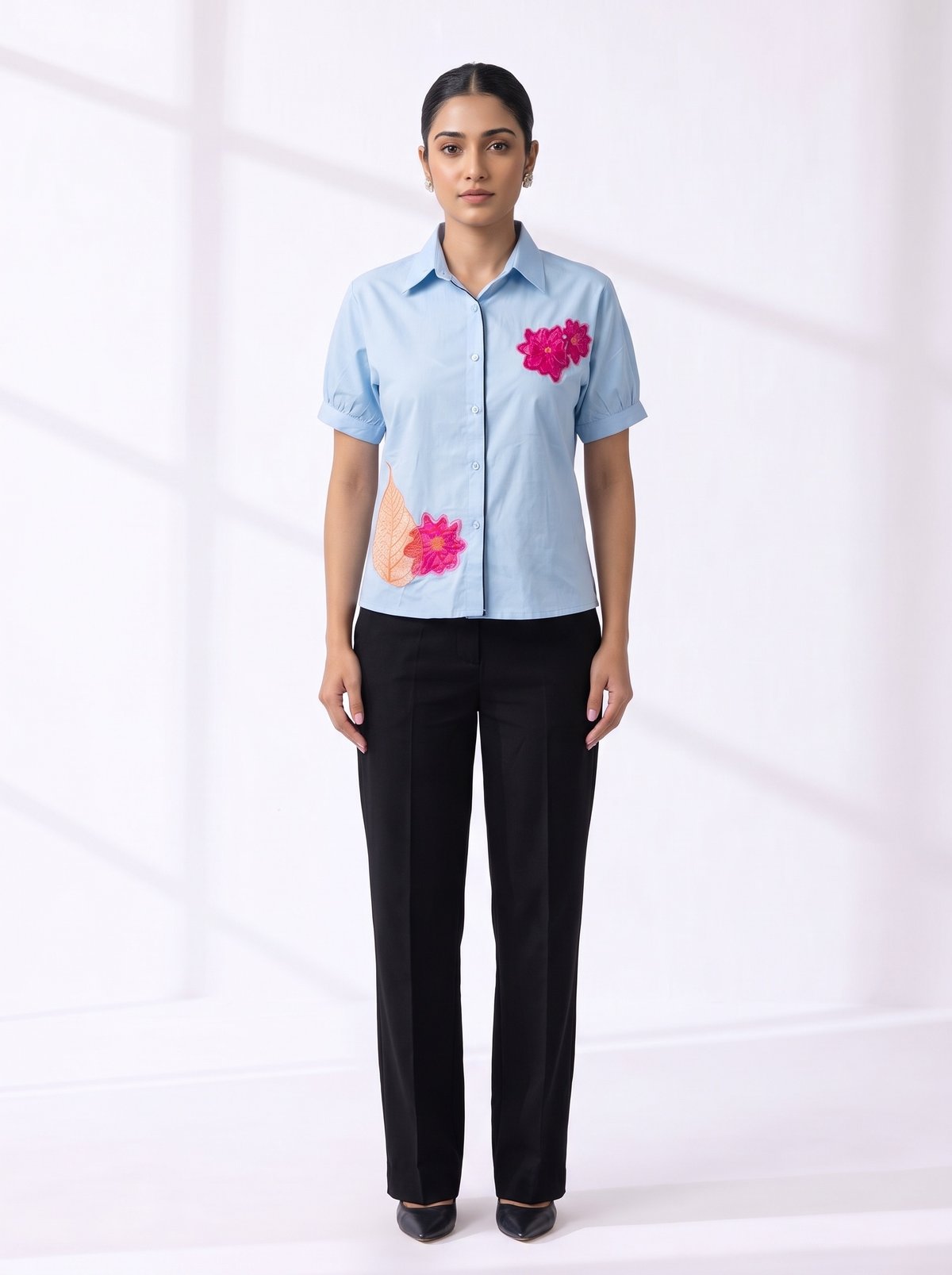 Short-Sleeved Button-Down Shirt
