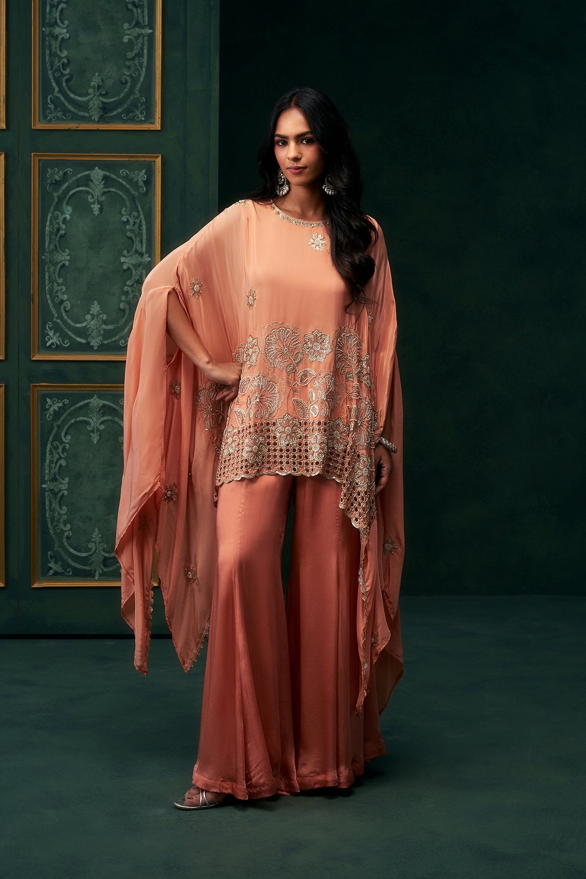 Ruhana Crepe Embroidered Matching Set