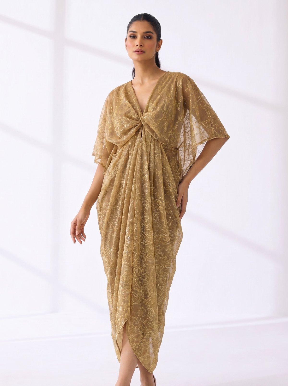 Gold Draped Kaftan