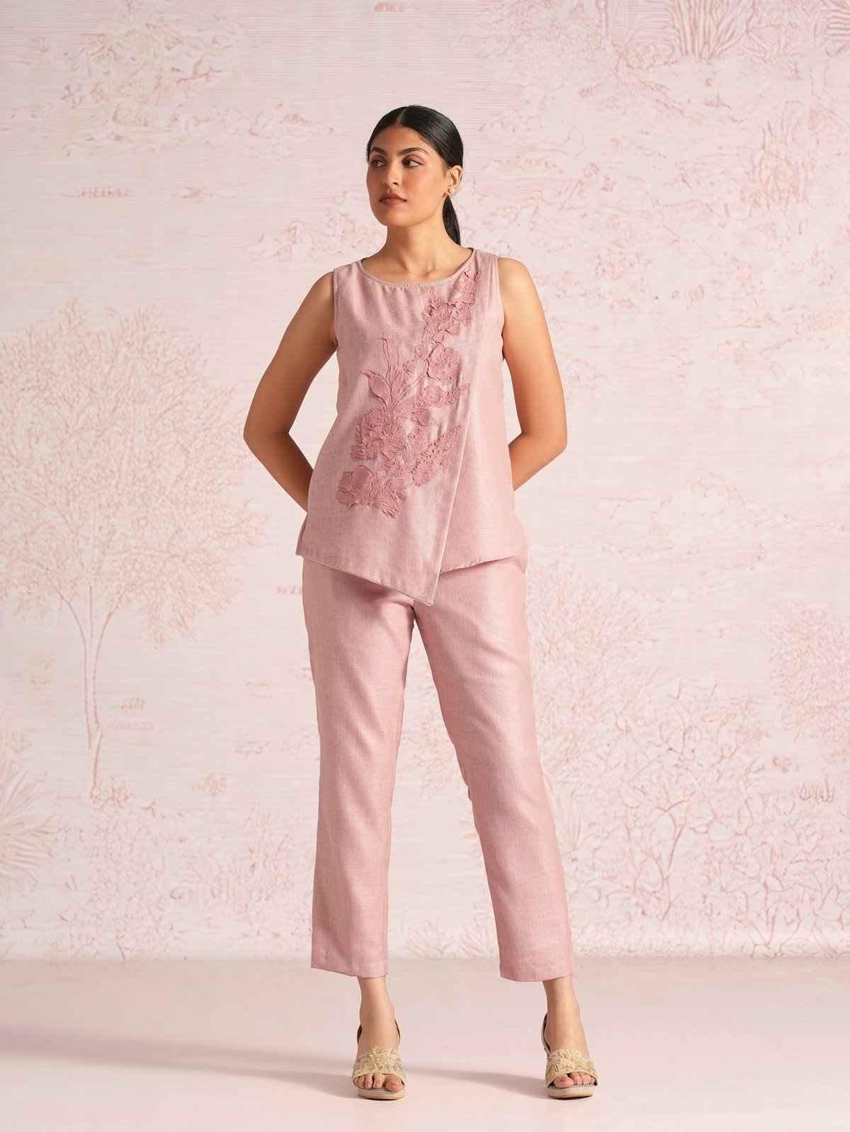 Floral Shadows Angle Top