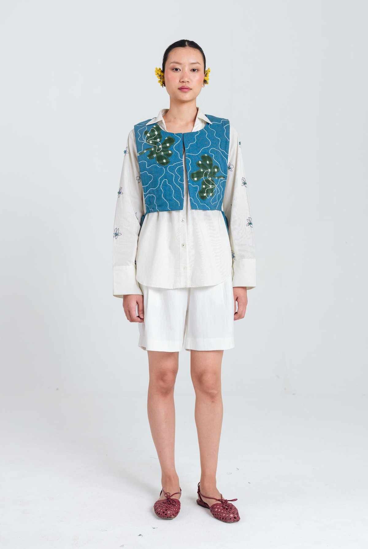 Ether Handloom Quilted Overlay