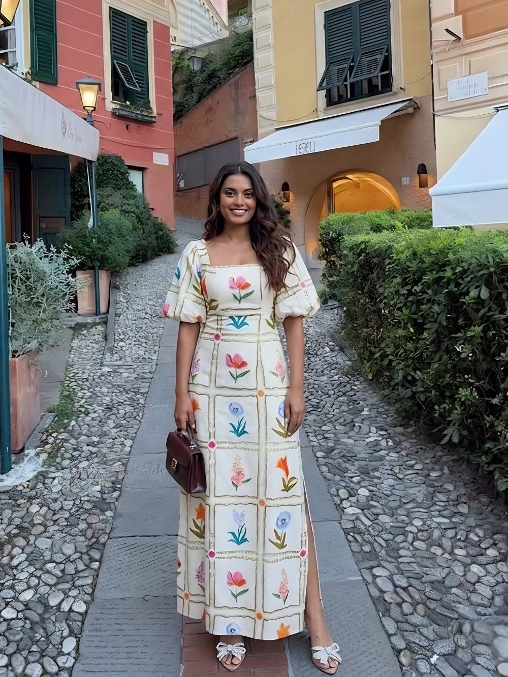 Flower Printed Maxi Dress