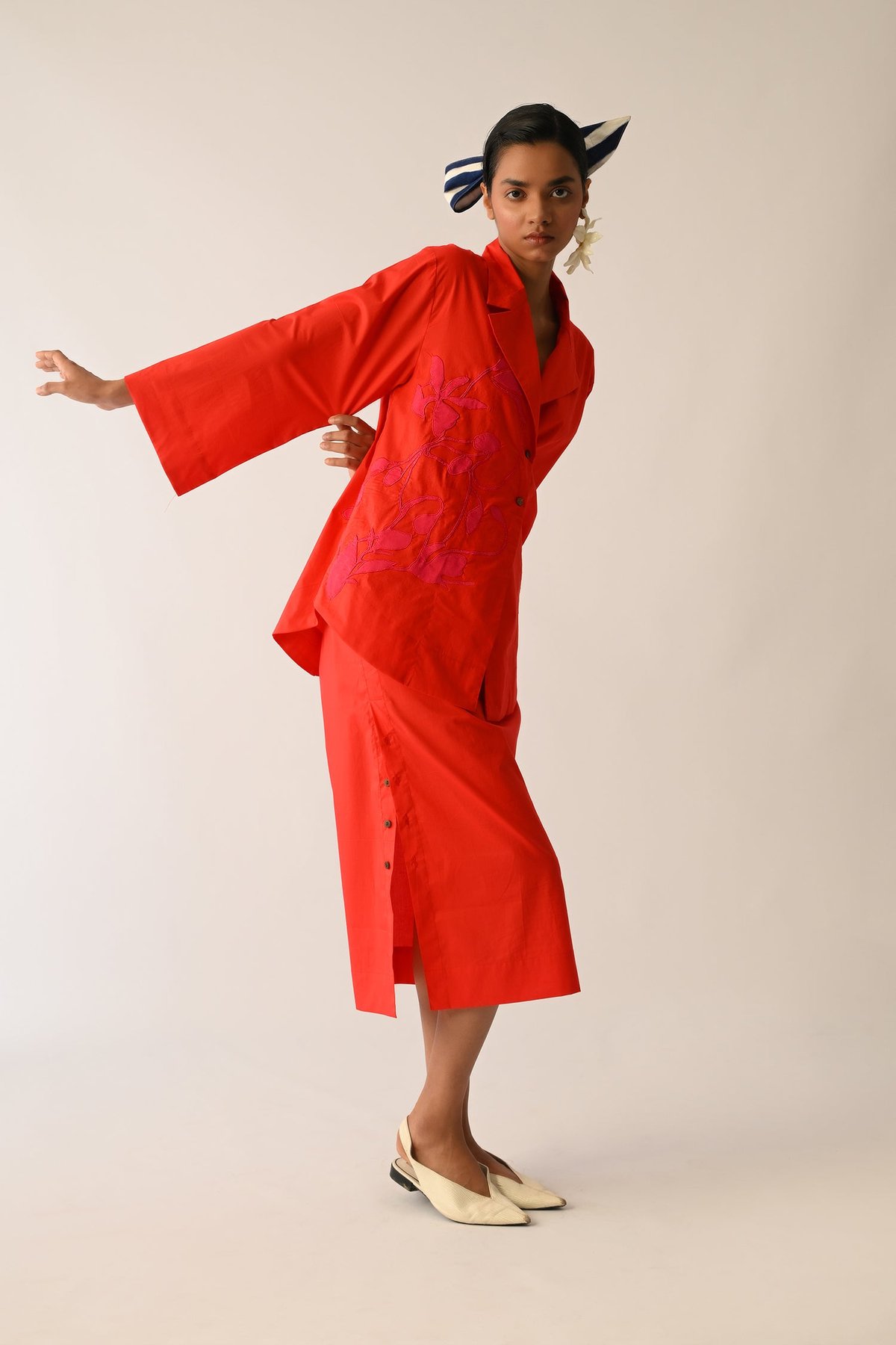 Mono Crimson Psyflora Applique Set