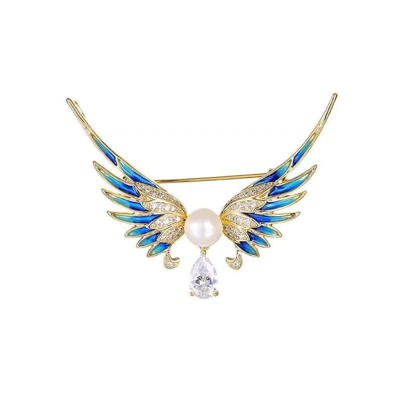 Angelwing Peral Brooch