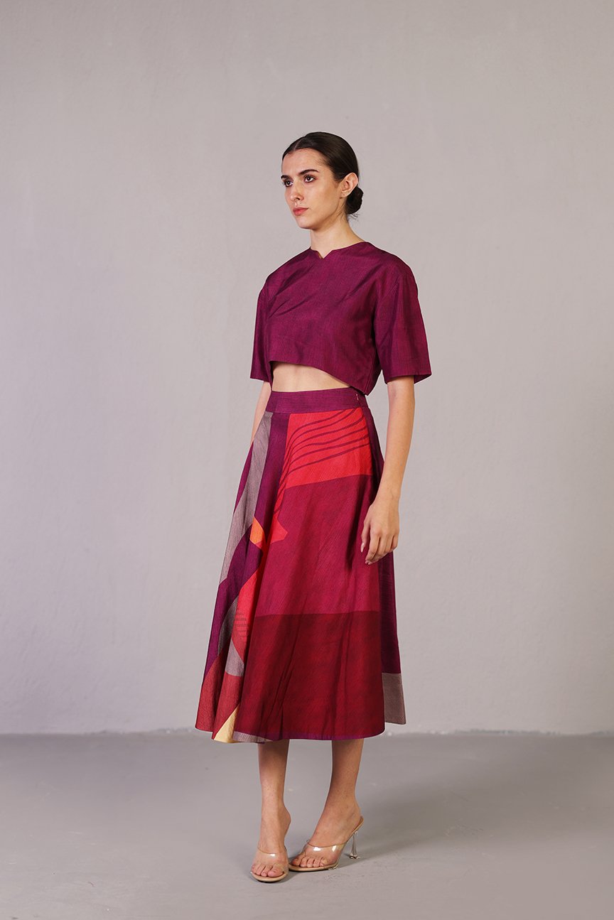 Vista Wine & Red Co-Ord Set