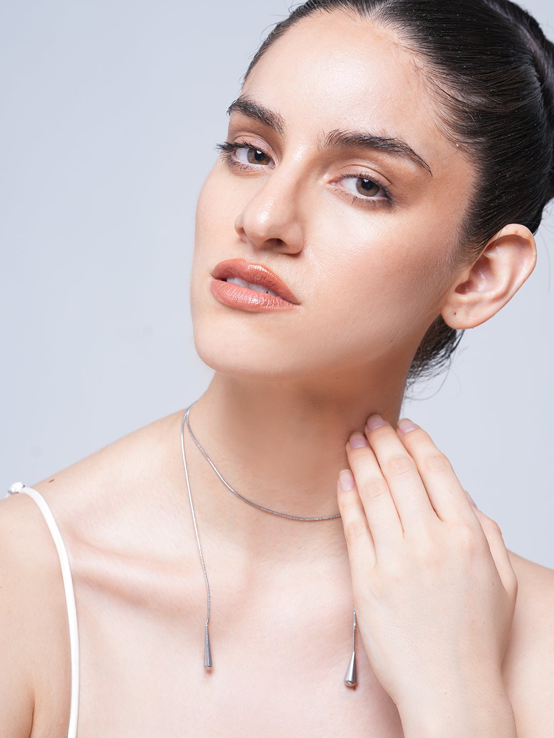 Water Drop Chain Long Necklace