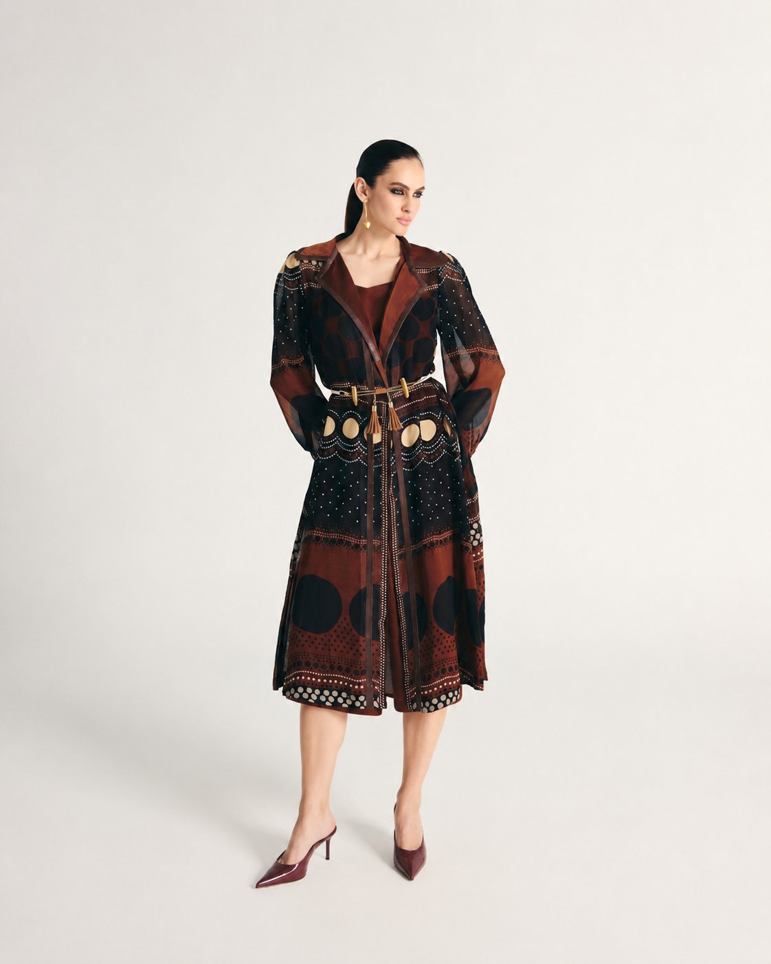 Muneera Trench Coat Set